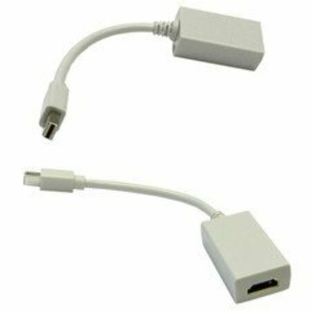 SWE-TECH 3C Mini DisplayPort to HDMI Passive Adapter Cable, Mini DisplayPort MiniDP/mDP Male to HDMI Female FWT30H1-63000